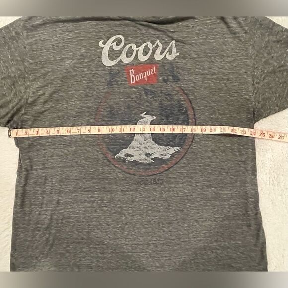 Men’s Vintage Wash Coors Banquet Tee Size 2Xl Gray Very Soft Great Condition - Picture 5 of 6